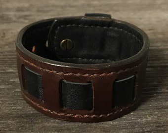 Leather cuff bracelet