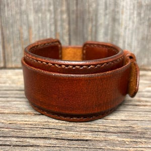 Leather cuff bracelet