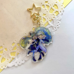 Squid Sisters Holographic Epoxy Acrylic Charm | Splatoon 3