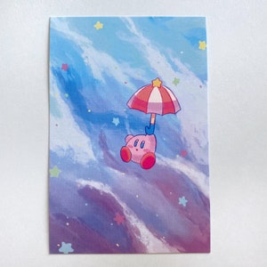 Kirby Parasol Art Print