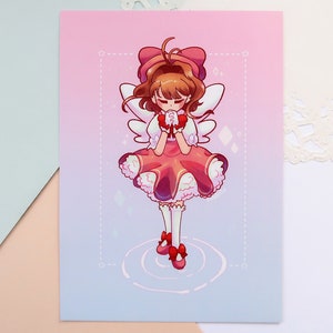 5x7 MINI PRINT | Sakura&#39;s Invincible Spell | CardCaptor Sakura