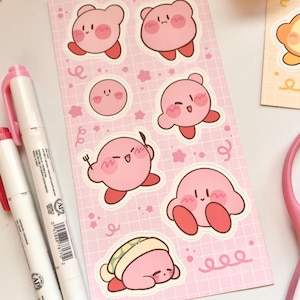 Pink Friend Sticker Sheet