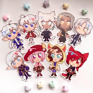Chibi Scions Vinyl Stickers | FFXIV, FF14