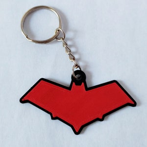 Red Hood Logo / Emblem Keychain from the Comics Character