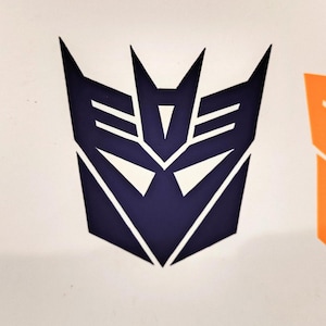 Vinyl Decal of Decepticons Logo from Transformers Classic Cartoon and Toy Line from the 80s Cartoon Decoration Display
