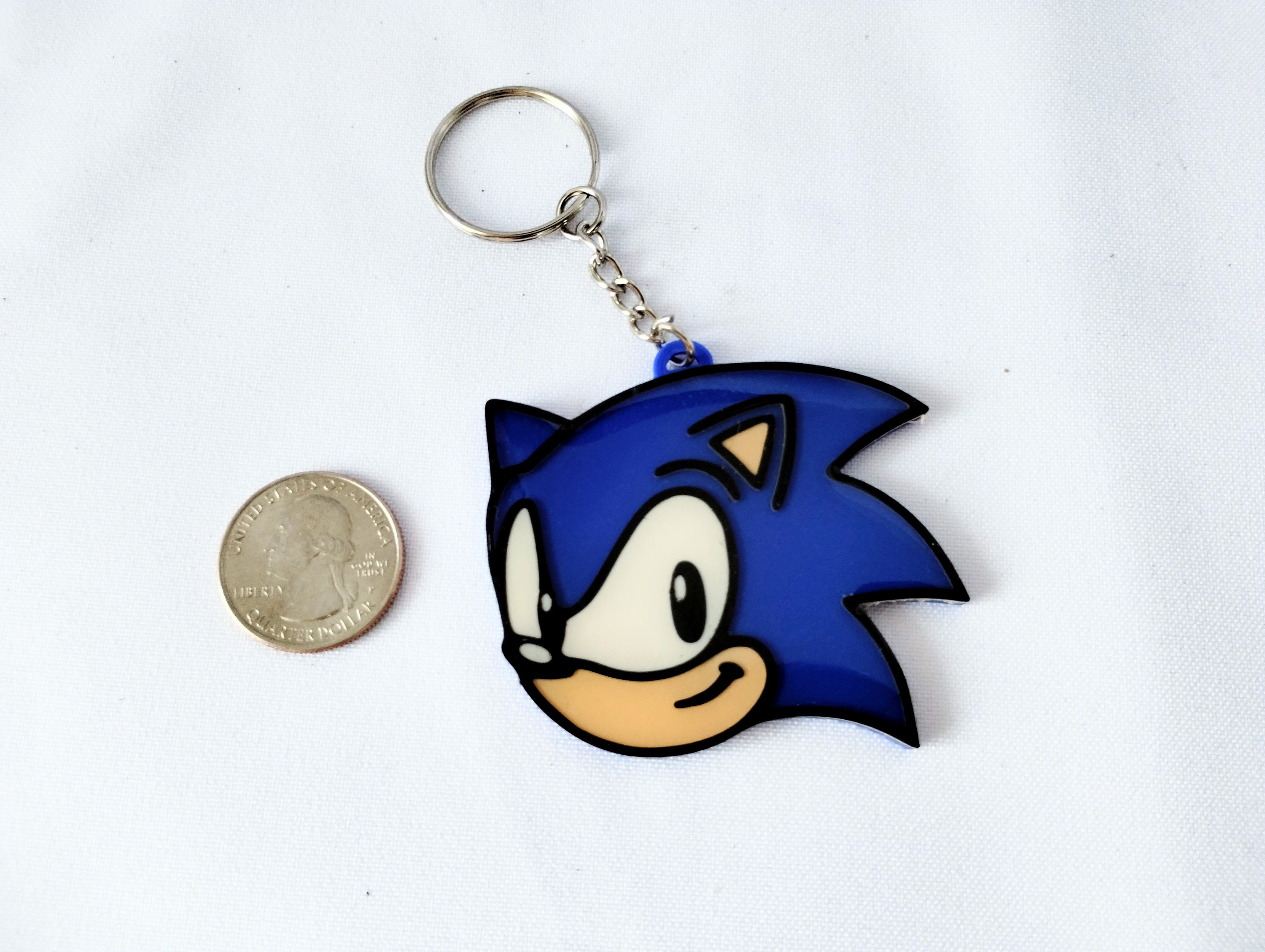 Sonic Keychain From Video Game and Cartoon Series - Cute Keychain Retro ...