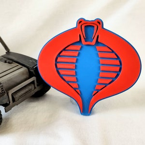 Cobra Logo from G.I. Joe Classic 80s Cartoon - For Decoration and Display - 3d Printed