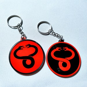 Mumm-ra symbol / Logo Keychain from the Classic 80s Cartoon Thundercats Retro Geek - 80s - Nostalgia - Vintage - gift - tag - 3D Printed