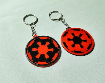 Star Wars Imperial Symbol Keychain - 3D Printed PLA