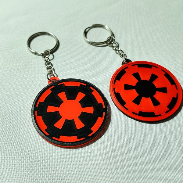 Star Wars Empire / Imperial Symbol Keychain -  Retro Geek - 80s - Nostalgia - Vintage - gift - tag - 3D Printed