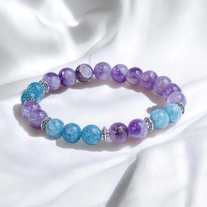 Amethyst & Aquamarine &#39;Cleansing&#39; Bracelet