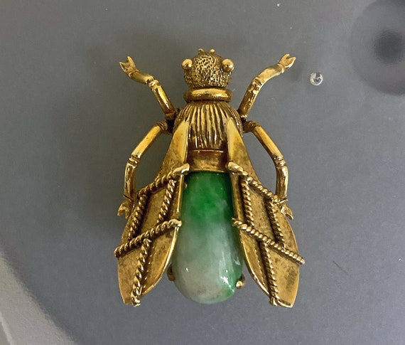 Jade Brooch - Insect