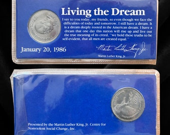 Pièce commémorative Vivre un rêve, Martin Luther King Jr. - 1986