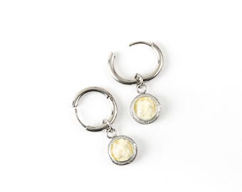 Dab Charm Hoop Earrings: Miniature Rosin Jewelry