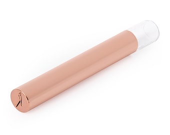 Rose Gold Plated Brass Chillum | Includes Cleaning Kit