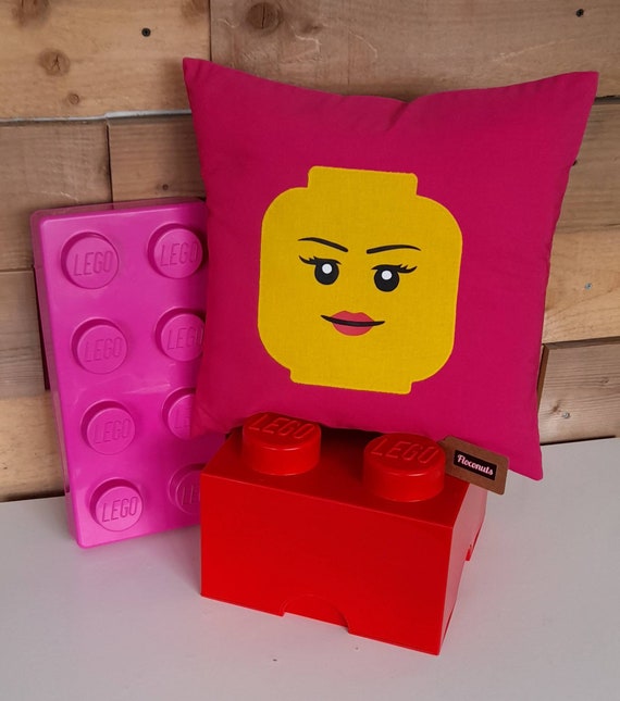 Handmade Lego Head Cushion