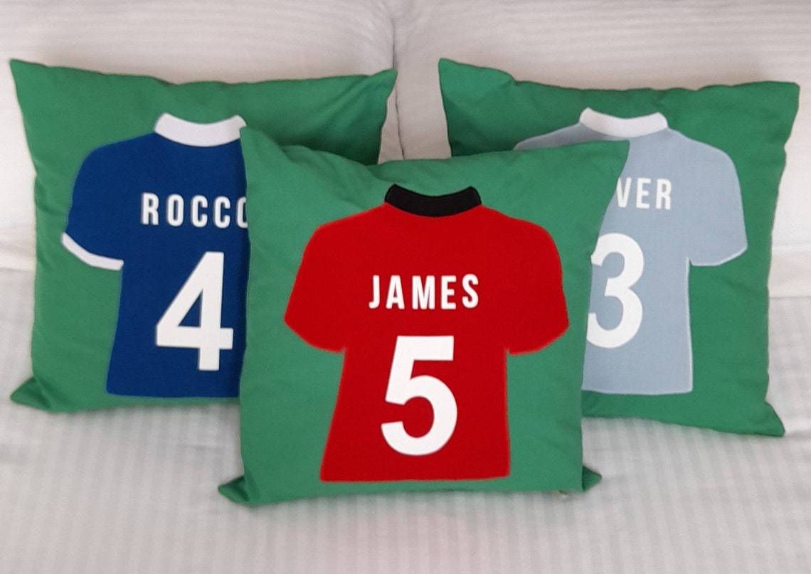 Personalised Football Shirt Cushion Cover Etsy.de