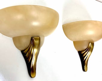 Art Deco Style Wall lamps, set of two