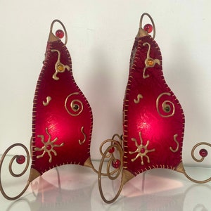 Set of 2, Vintage table lamps Tarogo, Memphis style