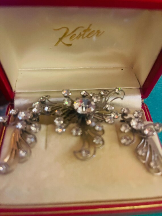 Abstract Crystal Brooch Set - image 3