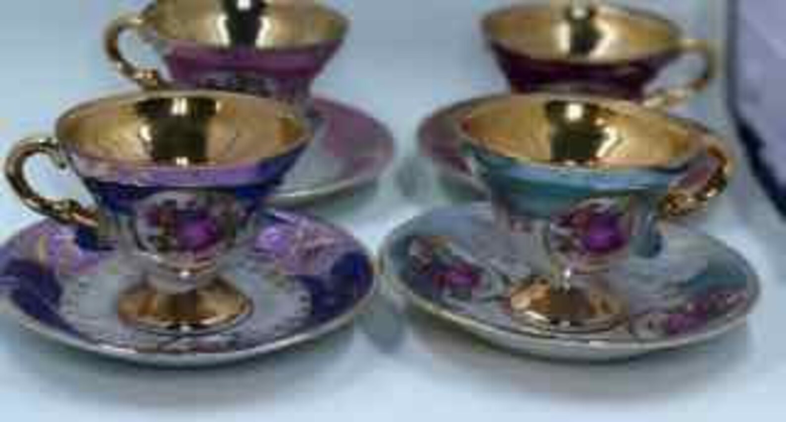 Decorative Royal Crown Pedestal Tea cups and saucers Etsy