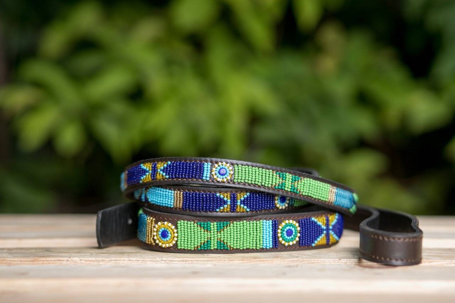 Maasai Beaded Leather Dog Leash Beaded Dog Leash Leather Dog Etsy Ireland