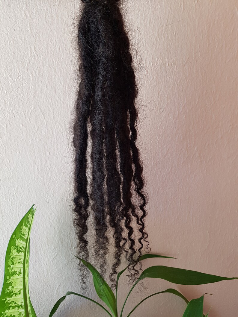 Loc Extensions With Curly Ends Lisa Loc Extension Etsy UK