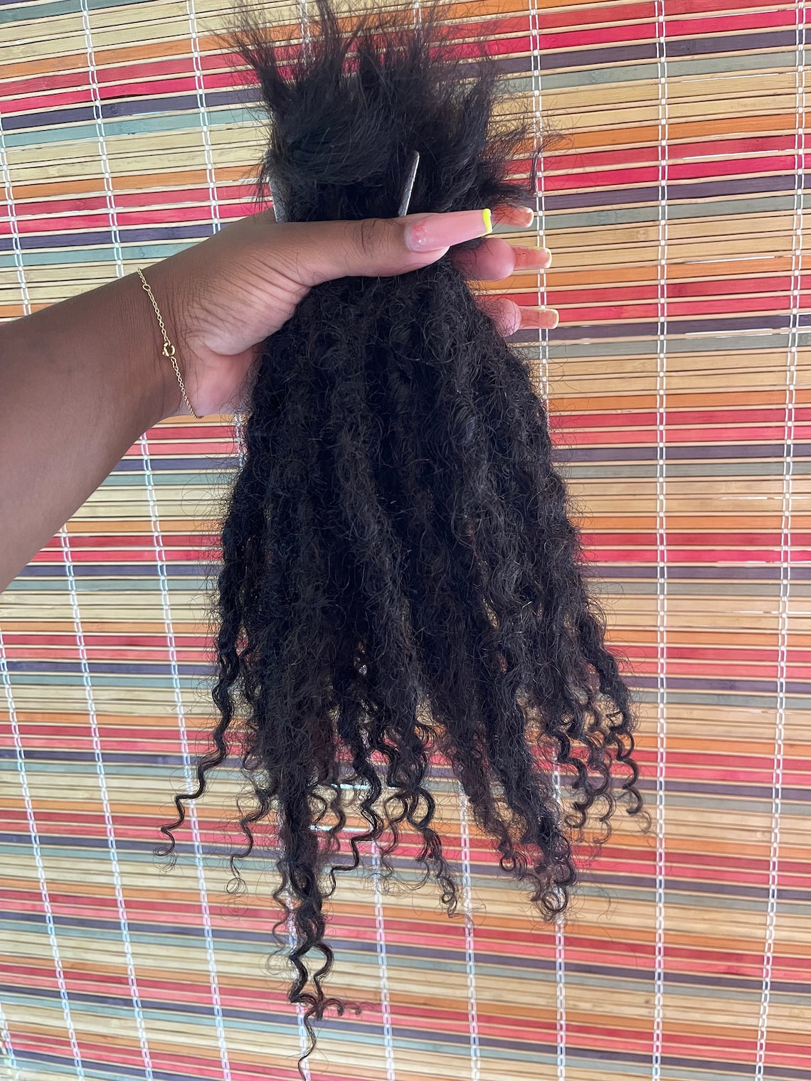 Loc Extensions With Curly Ends Lisa Loc Extension Etsy