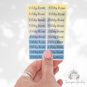 Personalised Name Stickers Holographic, School Labels for Kids, Kids Name Stickers, Kids Daycare Name Stickers, Custom Teacher Labels