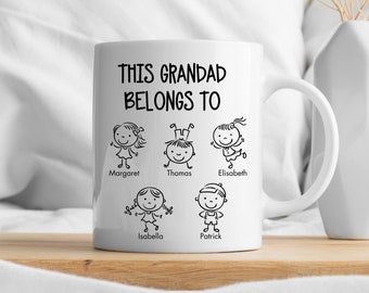 Personalised Grandad Mug | Grandad Gift | Grandad Birthday | Grandchildren Mug | Fathers Day Gift | Grandchildren Names Mug