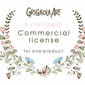 NO Credit required 5 products The Commercial License for small business Digital Download Printable Watercolor Clipart