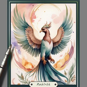 Phoenix Hours – A Rebirth Oracle Deck – 22 Oracle Cards Ai Burn