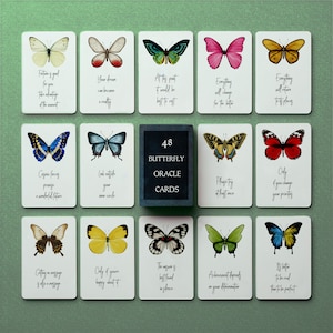 Jeu de messages imprimable Oracle papillon