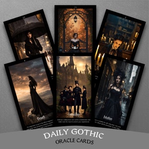 Carte giornaliere di divinazione gotica - 32 messaggi oracoli unici