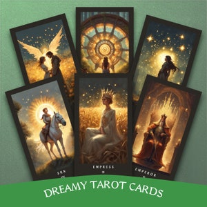Major Arcana Tarotkarten - surreales und verträumtes Kartenspiel, ideales mystisches Geschenk für den spirituellen Sucher