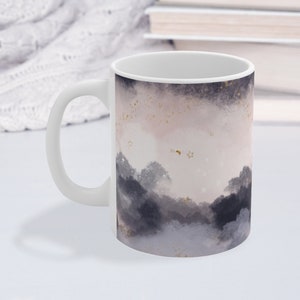 Magic Clouds Tasse 11oz | Sternenhimmel Kaffeetasse | Witchy Kern Tasse | Gemütliche Tasse Geschenk für Sie | Wunderliche Tasse für Schreibtisch | Verträumter Stiftebecher