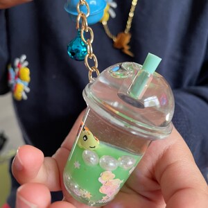 Icecream sundae Milkshake Bottle Keyring