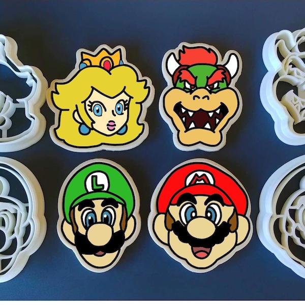 Super Mario - Cookie Cutter - Stamp - Fondant Cutter