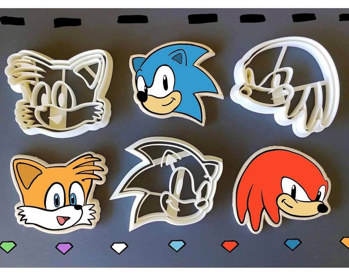 Sonic the Hedgehog Cookie Cutter Fondant Cutter Stamp Etsy