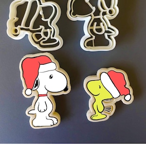 Snoopy - Woodstock - Christmas - Cookie Cutter - Fondant Cutter