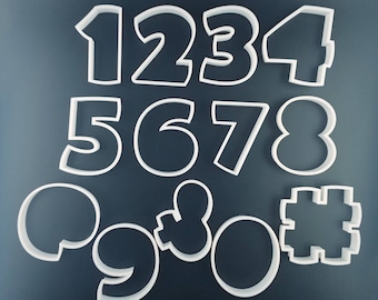 0-9 Number Set/Singles - Cookie Cutters - Fondant Cutters
