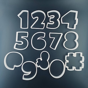 0-9 Number Set/Singles - Cookie Cutters - Fondant Cutters
