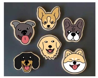 10 Pcs set Mini Shiba Inu cookie Cutters Plastic 3D Cartoon Biscuit Mold Cookie mold