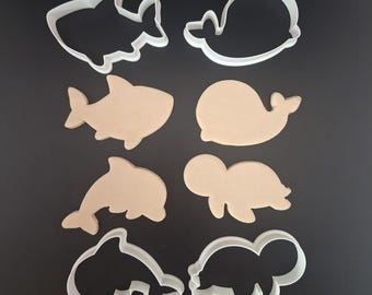 Sea Creature - Animals - Cookie Cutter - Fondant Cutter - Singles/Bundle