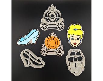 Princess -  - Cookie Cutter - Fondant Cutter - Stamps