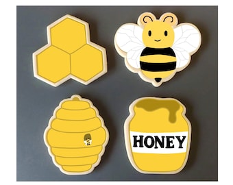 Bee - Cookie Cutter - Frames - Fondant Cutter - Bee Hive -