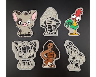 Moana - Cookie Cutter - Fondant Cutter - Stamp
