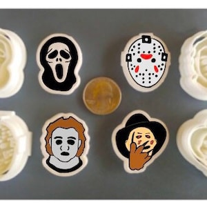 Horror Characters - Clay Making - Jewelry Making - Halloween - Cookie Cutter - Fondant Cutter - Singles/Bundle