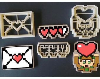 Valentines - Legend of Zelda - Hearts -  Cookie Cutter - Fondant Cutter