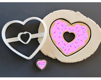 Donut Heart - Cookie Cutter - Valentines Day
